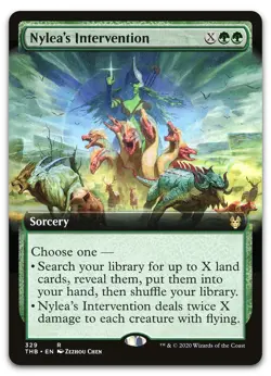 Nylea's Intervention (Extended Art) #329 (NM) Theros Beyond Death THB Magic MTG - Image 1