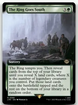 The Ring Goes South (Extended Art) #366 (NM) Lord of the Rings LTR Magic MTG - Image 1