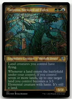 Tatyova, Steward of Tides (Showcase) #321 (Foil) NM Dominaria United Magic MTG - Image 1