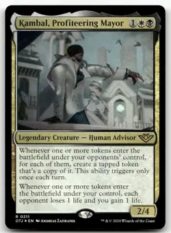 Kambal, Profiteering Mayor #211 (Foil) (NM) Thunder Junction OTJ Magic MTG - Image 1