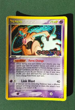 Deoxys 16/107 EX Deoxys Reverse Holo Rare Stamped 2005 Pokemon Card - Image 1