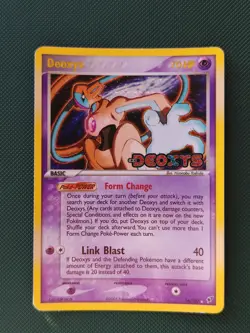 Deoxys 16/107 EX Deoxys Reverse Holo Rare Stamped 2005 Pokemon Card - Image 2