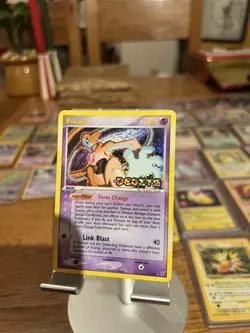 Deoxys 16/107 EX Deoxys Reverse Holo Rare Stamped 2005 Pokemon Card - Image 1