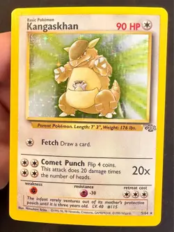 Kangaskhan 5/64 1999 Jungle Set Pokemon Card TCG WOTC Vintage Holo Rare - Lp/Mp - Image 2