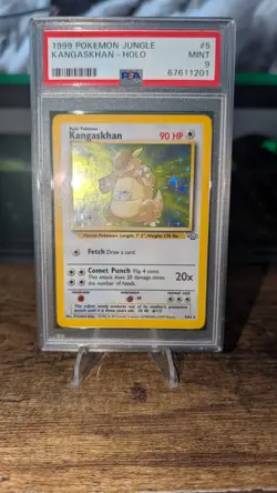 Pokemon Card Kangaskhan 5/64 Holo Rare Jungle Set PSA 9 Mint - Image 1