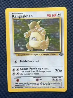 Pokemon Card Kangaskhan 5/64 Holo Rare Jungle Set WOTC - Very good (LP) - Image 1