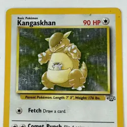 Kangaskhan Holo Pokemon Card Jungle Set 5/64 WOTC 1999 Vintage LP Collectible - Image 5