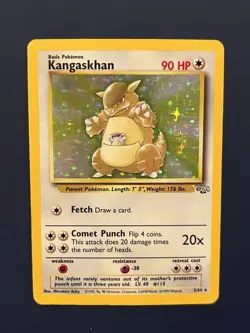 Pokemon Card Kangaskhan 5/64 Holo Rare Jungle Set WOTC - LP-/MP+ - Image 1