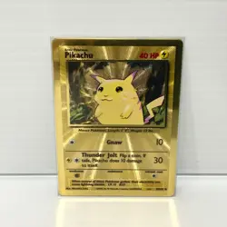 Pikachu 58/102 Gold Metal - Pokemon TCG 25th Anniversary Celebrations - NM - Image 1