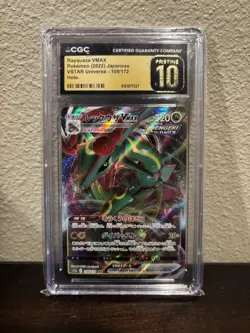 Pokemon CGC 10 PRISTINE Rayquaza VMAX RRR 2021 047/067 S7R Japanese d - Image 1