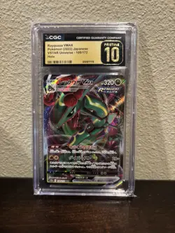Pokemon CGC 10 PRISTINE Rayquaza VMAX RRR 2021 047/067 S7R Japanese e - Image 1