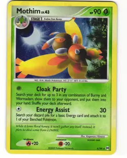 Mothim Holo Pokemon TCG Arceus 6/99 LP - Image 1