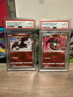 Radiant Charizard Japanese Pokemon Go/Vstar PSA 10 !!! - Image 1