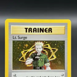 Pokemon Lt. Surge Trainer Gym Heroes 17/132 Holo Rare Unlimited English Card - Image 2