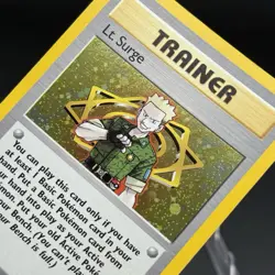 Pokemon Lt. Surge Trainer Gym Heroes 17/132 Holo Rare Unlimited English Card - Image 4