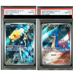 PSA 10 Misty's Psyduck Lapras AR Set 071/063 072/063 Heat Wave Arena Pokemon JP - Image 1