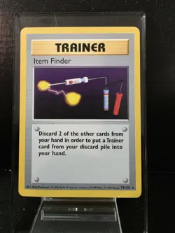 Pokemon TCG Item Finder Rare Base Set (Shadowless) 074/102 NM - Image 1