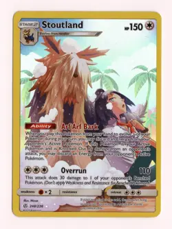 Pokemon Stoutland 248/236 Cosmic Eclipse Secret Rare 2019 Sun & Moon NM English - Image 1