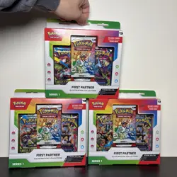 Pokemon TCG First Partner Illustration Collection Series 1 Sealed Case (3) - Image 1