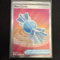Rare Candy 175/132 Me01: Mega Evolution Full Art Holo Pokemon TCG - Image 1