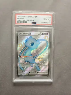 Pokemon TCG Mew EX 216/091 Paldean Fates Full Art Shiny Ultra Rare PSA 10 - Image 1