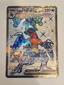 Pokemon TCG Paradox Rift Garchomp EX Full Art 219/182 NM - Image 1