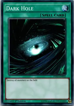 Yugioh Dark Hole DESO-EN042 1st Edition Super Rare NM - Image 1