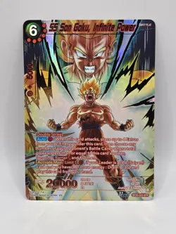 Bandai Dragon Ball Super Card SS Son Goku Infinite Power BT30-003 SPR Foil 20000 - Image 1