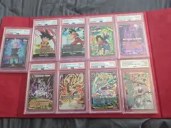 Dbs Psa10 Bulk Bundle Deal 9 Graded Psa10 Cards Goku And Others - Image 1