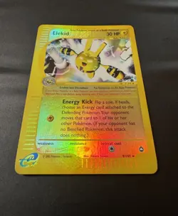 Elekid 9/147 Reverse Holo Aquapolis E Reader 2002 Pokemon Card Baby Pokemon MINT - Image 2