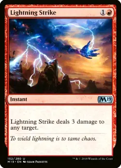 X 1 Lightning Strike NM-M M19 152 MTG Magic The Gathering - Image 1