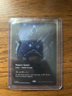 Watery Grave (Borderless) (Galaxy Foil) Edge of Eternities Foil NEVER PLAYED NM - Image 1