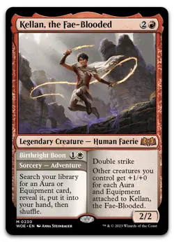 Kellan, the Fae-Blooded #230 (NM) Wilds of Eldraine WOE Magic MTG - Image 1