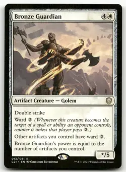 Bronze Guardian #13 (NM) Commander 2021 C21 Magic MTG - Image 1
