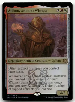 Alibou, Ancient Witness #7 (Foil) (NM) Commander 2021 C21 Magic MTG - Image 1