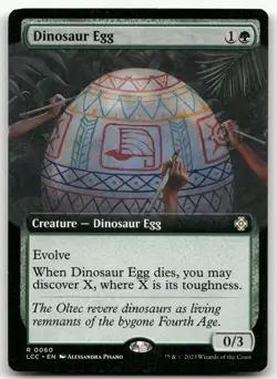 Dinosaur Egg (Extended Art) #60 (NM) Lost Caverns of Ixalan LCC Magic MTG - Image 1