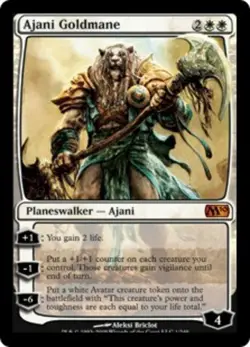 [1x] Ajani Goldmane Damaged, English Magic 2010 MTG Magic - Image 1