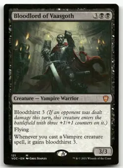 Bloodlord of Vaasgoth #121 (NM) Crimson Vow VOC Magic MTG - Image 1