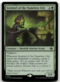 Sentinel of the Nameless City #211 (Foil) NM Lost Caverns of Ixalan Magic MTG - Image 1