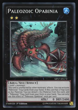 Paleozoic Opabinia - MP17-EN172 - Super Rare - 1st Edition Yugioh - Image 1
