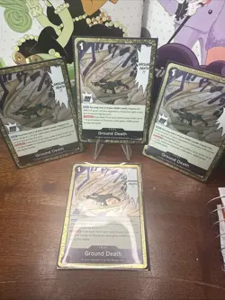 One Piece - Ground Death Foil OP14-096 Playset (x4) The Azure Sea's Seven - Image 1