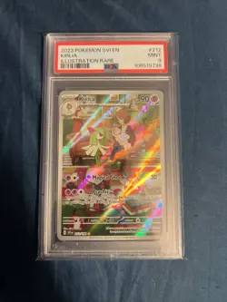 2023 POKEMON SVI EN SCARLET & VIOLET ILLUSTRATION RARE #212 KIRLIA PSA 9 - Image 1