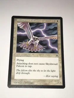 Magic the Gathering Skyshroud Falcon Card - Image 2