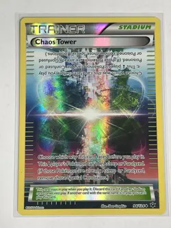 Chaos Tower 94/124 Rev Reverse Holo Pokemon XY Fates Collide - Image 1