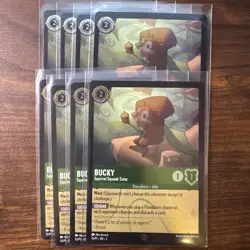 Disney Lorcana TCG | Bucky - Squirrel Squeak Tutor | League Card Promo x8 - Image 1