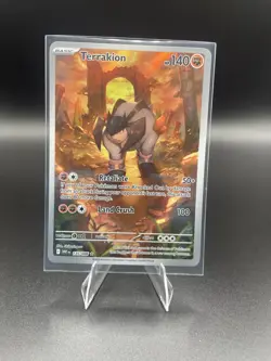 Pokemon Terrakion Sv: White Flare 135/086 140 HP Holo Card 2021 - Image 1