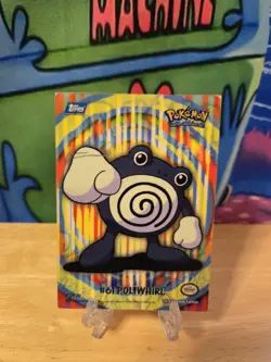 2000 Topps Pokemon TV Animation S2 Stick-Ons Poliwhirl #3 MP W Sleeve & Loader! - Image 1