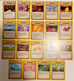 Pokemon Cards Trainer Bundle 18 Cards GAMEFREAK 1999 Wizards Nintendo Creatures - Image 1