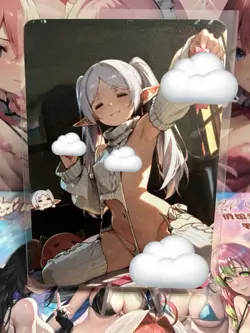 Matte Beautiful Waifu Handmade Card Goddess Story CCG Anime Double Sided - Image 1