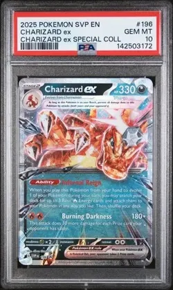 PSA 10!! Charizard ex 196 Sv: Scarlet & Violet Promo Cards Holo - Very Rare Find - Image 1